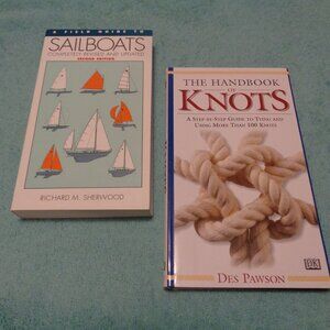 BOOKS BUNDLE SAILBOATS & THE HANDBOOK OF KNOTS SET OF 2